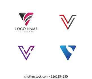 V Letter Logo Template vector illustration design