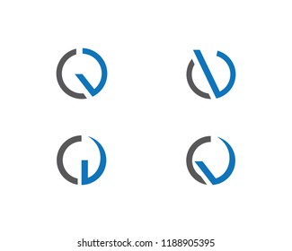  V Letter Logo Template vector illustration design