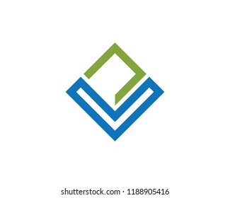  V Letter Logo Template vector illustration design