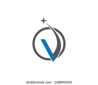  V Letter Logo Template vector illustration design
