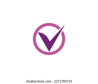 V Letter Logo Template vector illustration design
