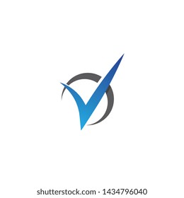 V Letter Logo Template vector icon illustration