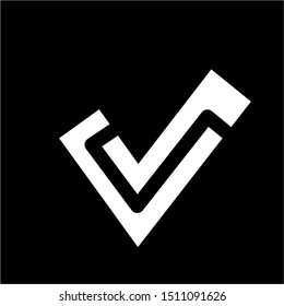 V Letter Logo Template vector illustration design