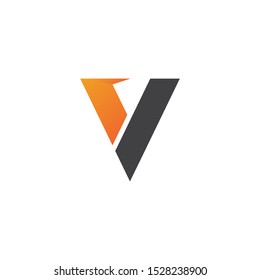 V Letter Logo Template vector icon illustration design