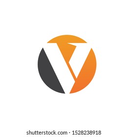 V Letter Logo Template vector icon illustration design
