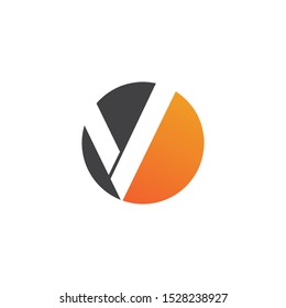 V Letter Logo Template vector icon illustration design