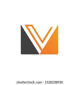 V Letter Logo Template vector icon illustration design