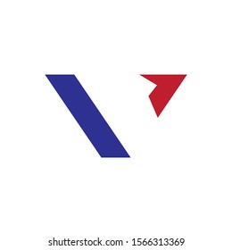 V Letter Logo Template vector icon illustration