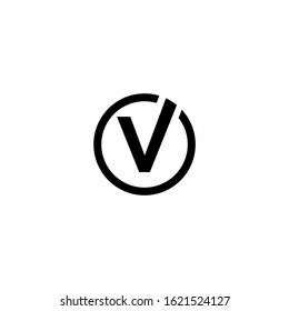V Letter Logo Template vector illustration design