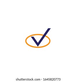 V Letter Logo Template vector icon illustration