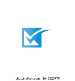 V Letter Logo Template vector icon illustration