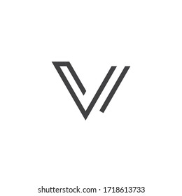 V Letter Logo Template vector  design