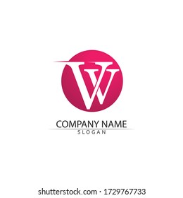V Letter Logo Template Vektor-Darstellung