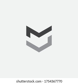 Ilustración de icono de la plantilla de logotipo de carta V