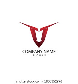 Vektorsymbol für Vektorgrafik von V-Letter-Logo