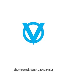 V Letter Logo Template vector illustration design