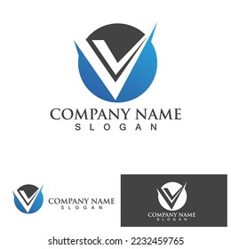 Vektorsymbol für Vektorgrafik von V-Letter-Logo