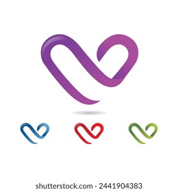 Ilustración de icono de vector de plantilla de logotipo de letra V