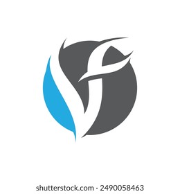 V Letter Logo Template vector icon illustration