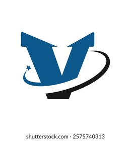 V Letter Logo Template vector illustration design