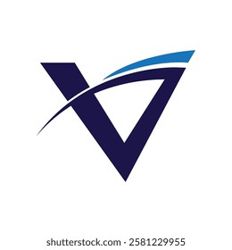 V Letter Logo Template vector illustration design