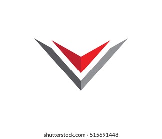 V Letter Logo template vector icon design
