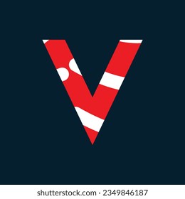 V letter logo or v text logo and v word logo design.