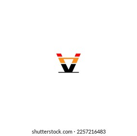 V Letter Logo Usable Vector Template Abstract Monogram Symbol 