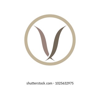 V letter logo vector