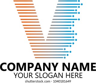 V Letter logo vector, abstract logo design on white background, Abstract graphic icon, logo design template, symbol for company.