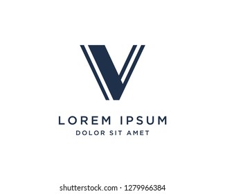 V Letter Logo Vector Design Template