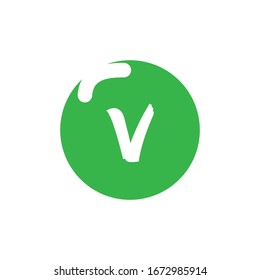 V letter logo vector design