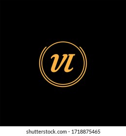 V I-Buchstabe Logo, Vektordesign