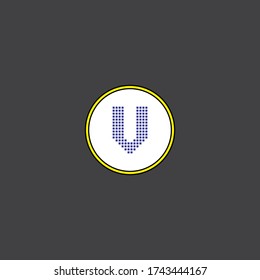 V letter logo vector design