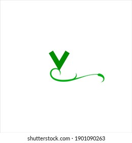 Diseño vectorial del logotipo de letra V sobre fondo de color blanco. icono v