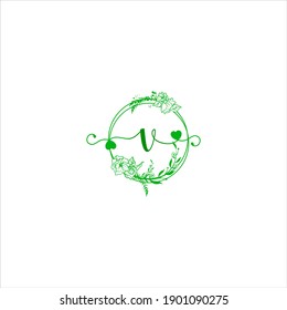 V letter logo vector design on white color background. v icon