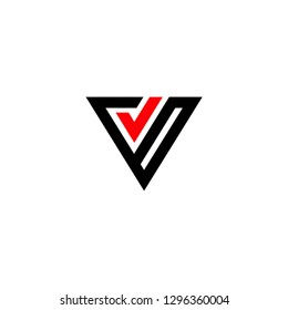 V letter logo vector icon mark