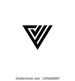 V letter logo vector icon mark
