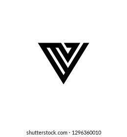 V letter logo vector icon mark