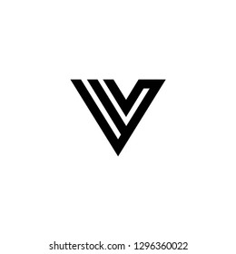 V letter logo vector icon mark