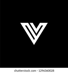 Vector Letter Vv Uppercase Minimalist Art Stock Vector (Royalty Free ...