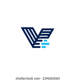 V letter logo vector icon mark