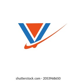 V letter logo Vector icon template