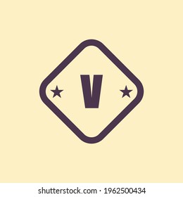 V Letter Logo Vector Illustration. Logo Initial Design Concept.
