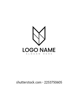 Diseño de ilustración vectorial de logotipo de letra V