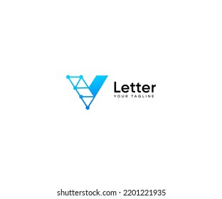 V Letter Logo Vector Template Abstract Monogram Symbol