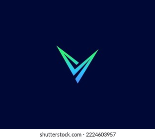 V Letter Logo Vector Template Abstract Monogram Symbol. Usable for Business sport, technology, fashion, digital And future creative logo
