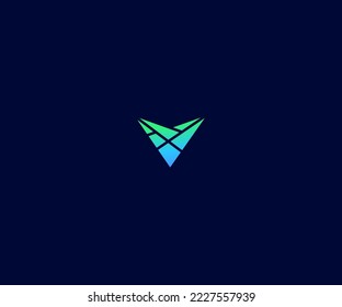 V Letter Logo Vector Template Abstract Monogram Symbol. Usable for Business sport, technology, fashion, digital And future creative logo