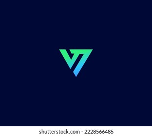 V Letter Logo Vector Template Abstract Monogram Symbol. Usable for Business sport, technology, fashion, digital And future creative logo