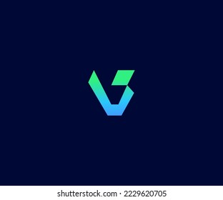 V Letter Logo Vector Template Abstract Monogram Symbol. Usable for Business sport, technology, fashion, digital And future creative logo
